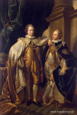 Porträtt av George, Prince of Wales, och Prince Frederick, senar