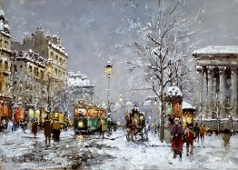 Place de la Madeleine, vinter