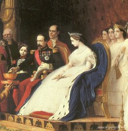 Napoleon III, Eugenie och deras son för adoption Siamesiska amba