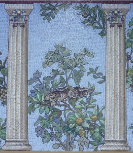 Mosaic - Matsal i Sainte-Barbe bibliotek, Paris