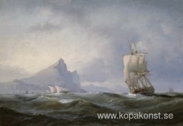 Segelfartyg utanför Gibraltar