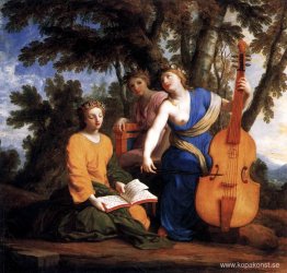 Melpomene, Erato och Polyhymnia