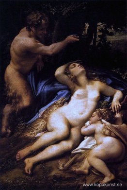 Venus, Satyr och Amor