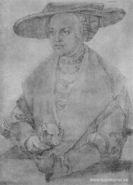 Porträtt av Susanne von Brandenburg Ansbach