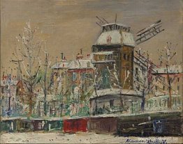 Moulin de la Galette under snön