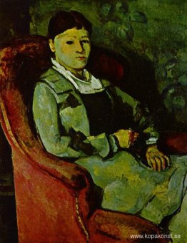 Porträtt av Madame Cezanne