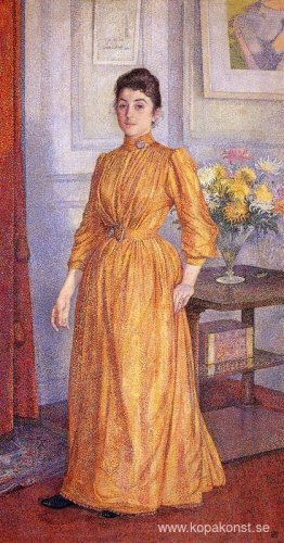 Porträtt av Madame van Rysselberghe