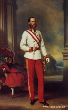 Franz Joseph I, kejsare av Österrike, klädd i uniformen av en ös