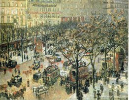 Boulevard des Italiens morgon, solljus