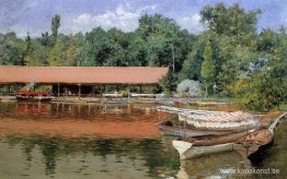 Boat House, Prospect Park (alias Boats on the Lake, Prospect Par