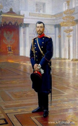 Porträtt av Nicholas II den siste ryska kejsaren