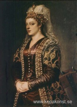 Porträtt av Caterina Cornaro (1454-1510) hustru till kung Jakob