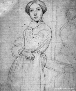 Studie för Vicomtesse d'Hausonville, född Louise Albertine de Br