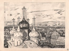 Sergiyev Posad. Kupoler och svalor