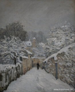 Snö på Louveciennes