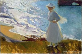 Maria på stranden, Biarritz