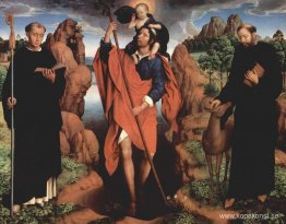 Willem Moreels triptyk, mellanpanelen Saint Christopher med Sain