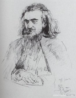 Porträtt av Vladimir Sergeyevich Solovyov