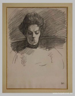 Porträtt av Madame Steinlen