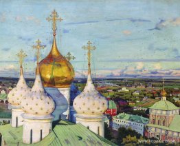 Kupoler och svalor. Trefaldighetskatedralen Sergius Lavra