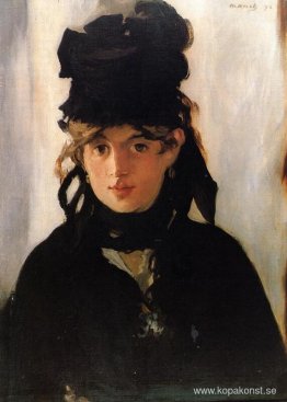 Berthe Morisot med en bukett violer