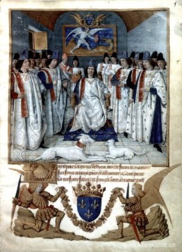 Ludvig XI är ordförande i Saint Michels kapitel