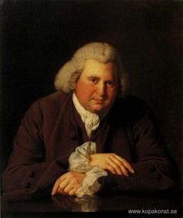 Porträtt av Dr Erasmus Darwin (1731-1802) vetenskapsman, uppfinn