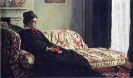 Meditation, Madame Monet sitter i en soffa