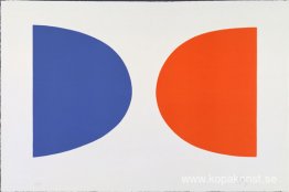 Blått och orange från Suite of Twenty-Seven Color Lithographs