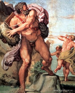 Polyphemus attackerar Acis och Galatea