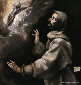 St Francis tar emot stigmata