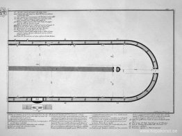 Grundplan för Circus of Caracalla i idag Capena utanför Porta S.