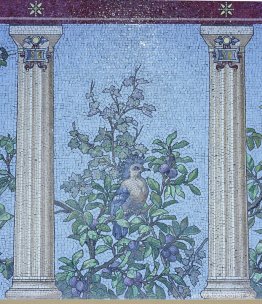 Mosaic - Matsal i Sainte-Barbe bibliotek, Paris