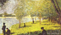 Studera med figurer. Studera för 'La Grande Jatte'