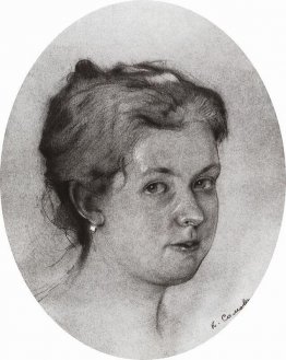 Porträtt A. Somova-Mikhailova