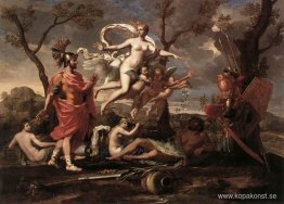 Venus presenterar vapen till Aeneas