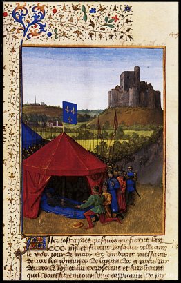 Bertrand du Geusclins död (ca 1320-80) i Chateauneuf-de-Randon