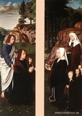 Triptyk av Jean Des Trompes (sidopaneler)