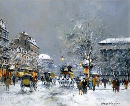 Place de la Madeleine, vinter