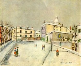 Snö över Montmartre