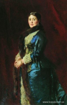 Porträtt av prinsessan M.Orlova-Davydova