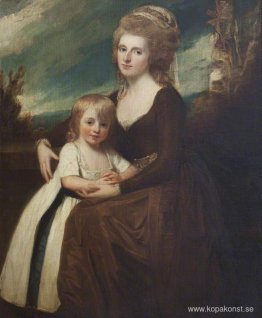 Frances Bankes (1756–1847), Lady Brownlow, med sin son, The Hono