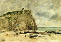 Etretat, Beached Boats och Cliff of Aval