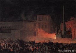 Politisk demonstration i Rom 1846