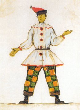 Petrusjka. Kostymdesign för Vatslav Nijinsky