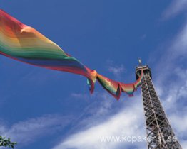 300 meter Rainbow Eiffel Tower Project, Paris