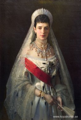 Porträtt av Maria Fyodorovna, född prinsessan Dagmar av Danmark,