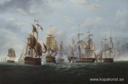 HMS Alexander’ under befäl av kapten Rodney Bligh, strax innan h