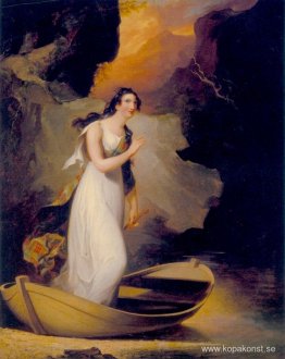 Miss C. Parsons som "The Lady of the Lake"