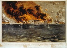 Bombardement av Fort Sumter, Charleston Harbor 12 och 13 april 1